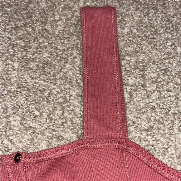 Women's Crop Top, Rust colored but more brown than orange - Picture 3 of 5